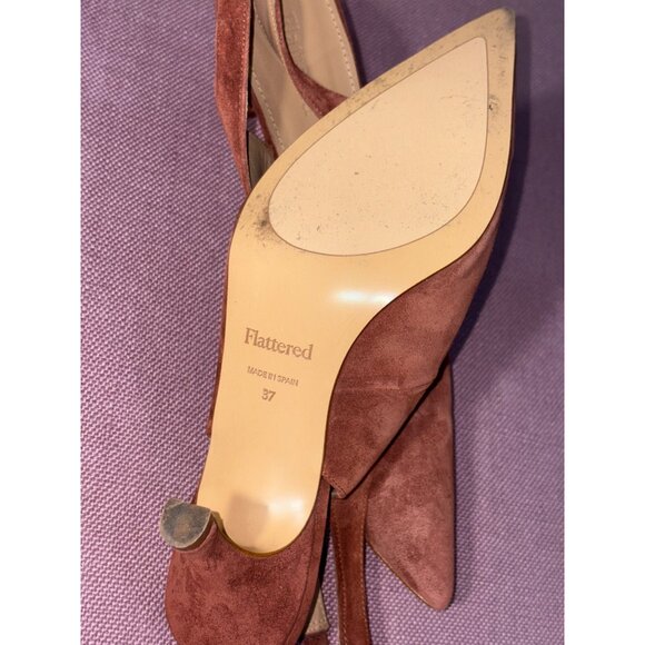 Flattered Franchesca Slingback Heels in Rust 37 Womens Pumps Shoes - Picture 10 of 11